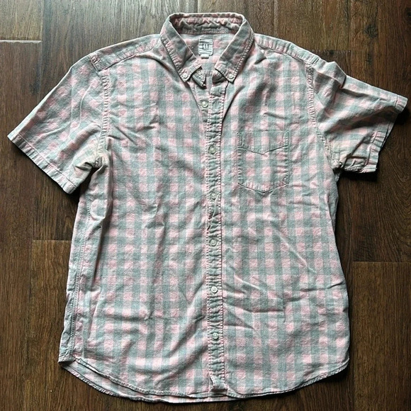 Men's GAP Checkered Shirt | Gingham Shirt | GAP Gingham Button Down Shirt - Picture 1 of 9
